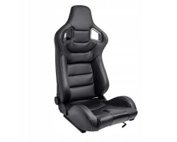 Racing chair AutoStyle RK SS 73LBS black synthetic leather sliders