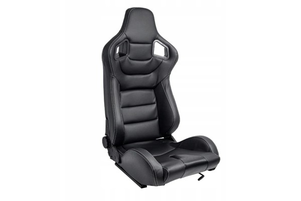 Racing chair AutoStyle RK SS 73LBS black synthetic leather sliders