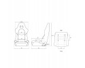 Racing chair AutoStyle RK SS 73LBS black synthetic leather sliders Part manufacturer Autostyle