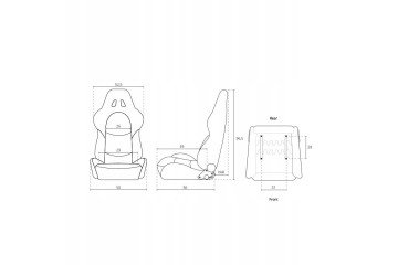 Racing chair AutoStyle RK SS 73LBS black synthetic leather sliders Part manufacturer Autostyle