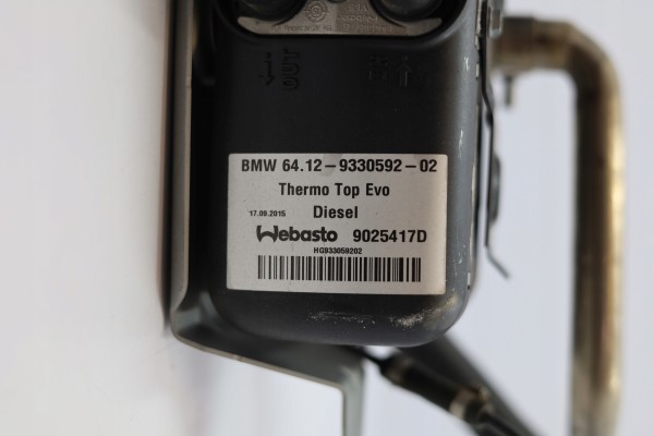 WEBASTO PARKING HEATER BMW X5 F15 9330592 Part manufacturer BMW OE