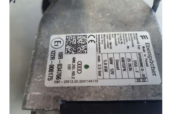 Audi Q8 Parking heater Webasto 4M0265081AG 4M0265105E Part manufacturer Audi OE