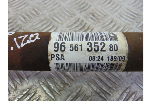 9656135280 TRANSMISION DELANTERA IZQUIERDA PEUGEOT 308 Premium 2009 9656135280 191723 PEUGEOT - 2