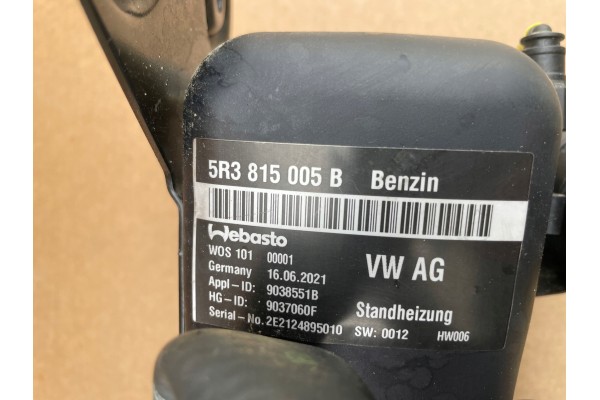 WEBASTO COMPLETE VW CADDY SKODA AUDI 5R3815005B AS NEW ORIGINAL Version European