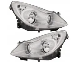Juego de Faros Delanteros Opel Corsa D 2006-2010 con Motores