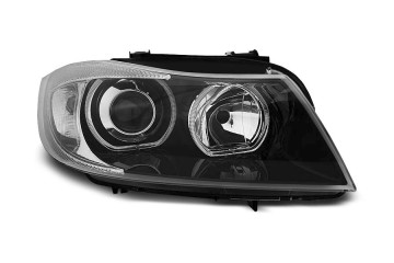 LAMPS BMW E90 E91 05 11 LED RINGS BLACK H7 H7 DEPO