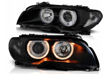 BMW E46 03 06 COUPE CONVERTIBLE LAMPS headlights front rings H7 Catalog number of the part CTS tuning angel eye E46