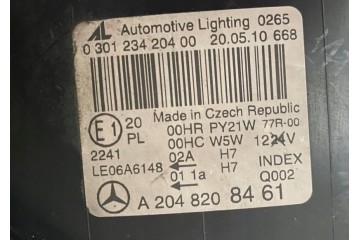 LAMP FRONT REFLECTOR MERCEDES W204 C CLASS RIGHT ORIGINAL EUROPE WHOLE Car type passenger cars