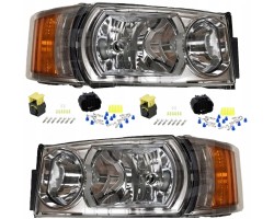 2X HEADLIGHT SCANIA R H7 LED R L PLUGS SET FOR REWORKING FROM OLDER