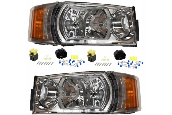 2X HEADLIGHT SCANIA R H7 LED R L PLUGS SET FOR REWORKING FROM OLDER
