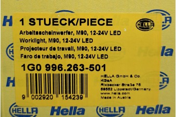 HELLA LED WORK LIGHT 1G0996 263 501 Light source LED