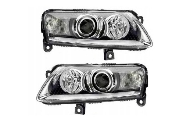 AUDI A6 C6 04 08 FRONT HEADLAMP SET