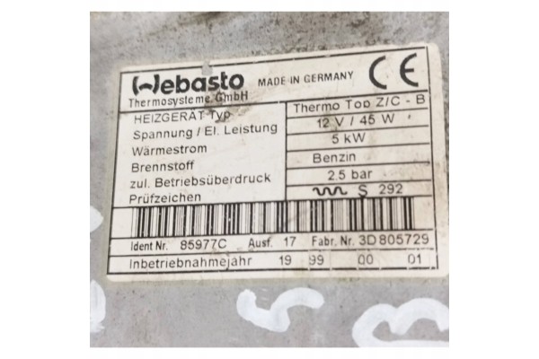 Controlador / Módulo Webasto para Nissan Pathfinder R50 1998 3D805729