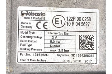 WEBASTO BMW F34 2296566 Hatchback 2 0 Car type passenger cars