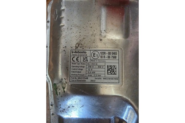 CITROEN DS3 MODULE WEBASTO 122R000465 Catalog number of the part 122R000465XX