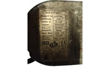 MERCEDES SPRINTER WEBASTO PARKING HEATER 252162 0048302661 Part manufacturer Mercedes Benz OE