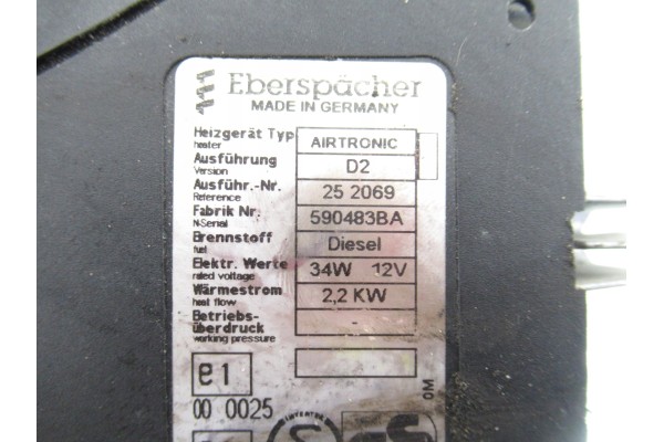 WEBASTO EBERSPACHER RENAULT HIT II 252069 590483BA Part manufacturer Renault OE