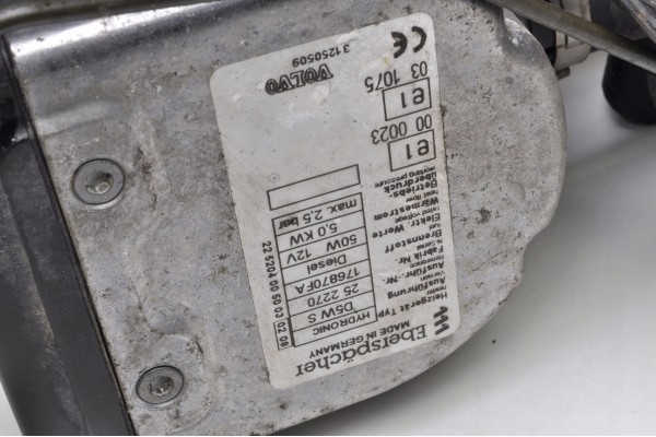 Calefactor Webasto VOLVO S40 II V50 2.0 D 31250509