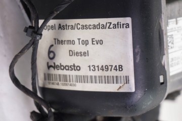 Calefactor estacionario WEBASTO para Opel Zafira Astra Cascada 1314974