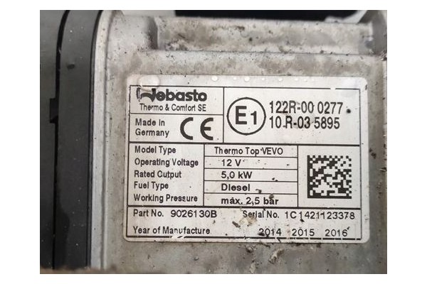 WEBASTO 5kW VW TOURAN II 10 15r 2 0 TDI 1K0815065AT Car type 4x4 SUV cargo vans passenger cars