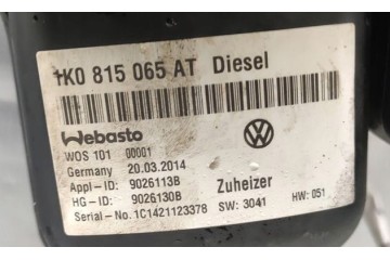 Calefacción estacionaria Webasto 5kW VW Touran II 10-15 2.0 TDI 1K081