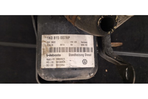 Volkswagen Touran I LIFT Parking heater Webasto 1K0815007AP Catalog number of the part 1K0815007AP