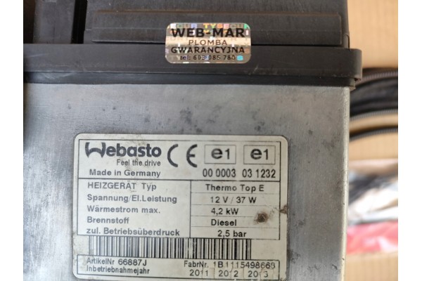 Calefactor estacionario Webasto Thermo Top E para Golf VI diésel y ga