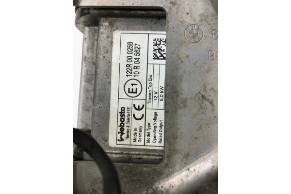 AUTONOMOUS HEATING MODULE BMW X5 F15 F85 122R000258 29956389 2012 Catalog number of the part 122R000258