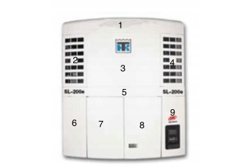 MIDDLE DOOR HOUSING LEFT THERMO KING SL AGGREGATE NO 98 6477 Catalog number of the part SL 67