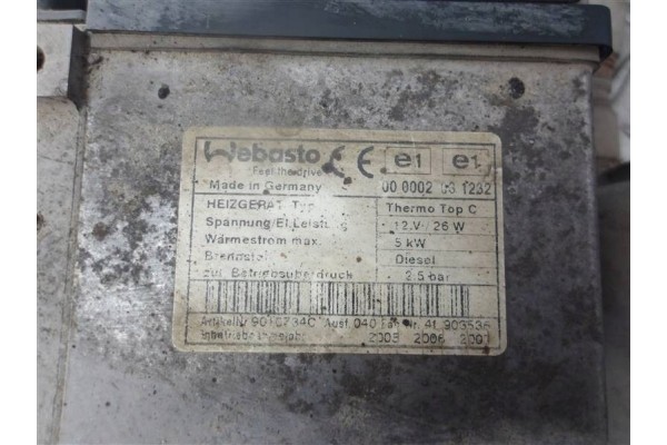 WEBASTO THERMO TOP CHRYSLER VOYAGER III 2 5 CRDI Part manufacturer Webasto