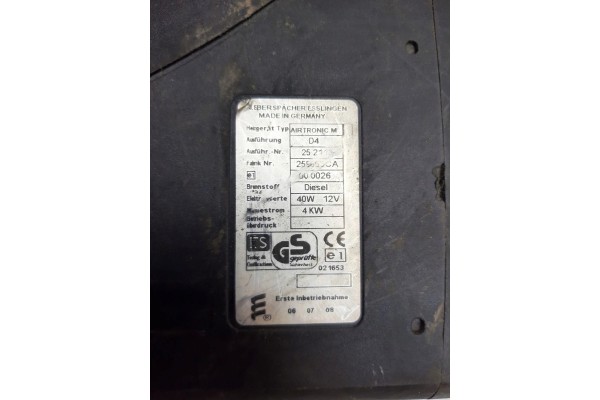 WEBASTO PARKING HEATER AIRMATIC VW LT 46 4KW DIESEL Catalog number of the part 7109777