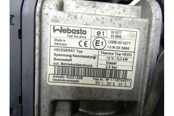 Calefactor estacionario Webasto 7N0815065M para SEAT Alhambra II 7N Sh