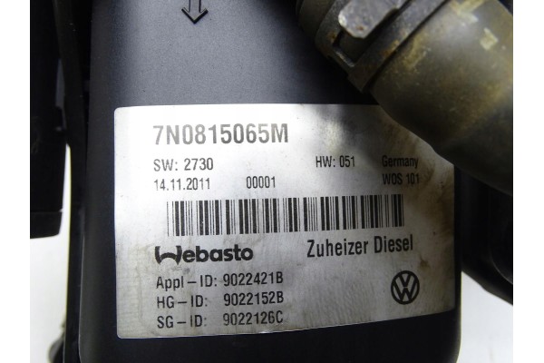 Calefactor estacionario Webasto 7N0815065M para SEAT Alhambra II 7N Sh
