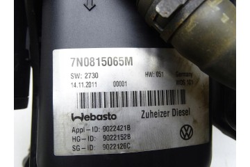 Calefactor estacionario Webasto 7N0815065M para SEAT Alhambra II 7N Sh