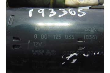 0001125035 MOTOR ARRANQUE SEAT INCA (6K9) 1.9 SDI CLX Familiar 2002 0001125035 193365 SEAT - 5