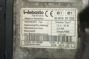 Calefactor estacionario Webasto para VW Tiguan 5N0815065B 9013858E