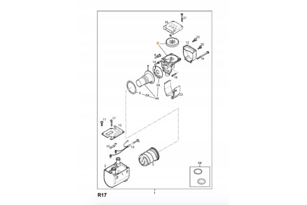 MOTOR AND FAN OPEL CORSA C ORIGINAL 93171123