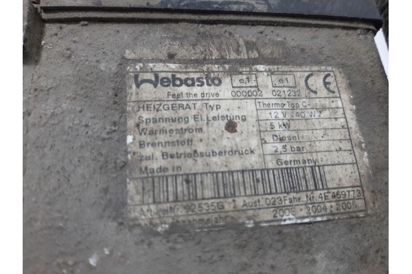 Calefactor estacionario WEBASTO Thermo Top C 40W para FIAT DUCATO II F