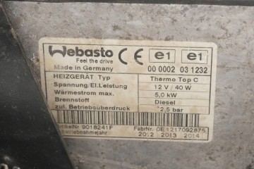 Calefactor estacionario WEBASTO VW T5 7E0819008D 92018241F