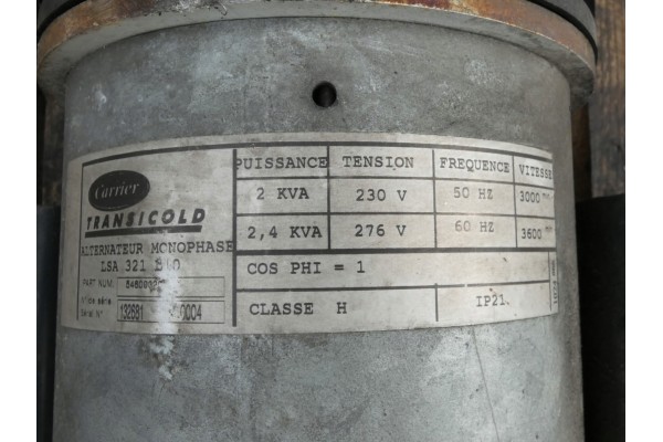 LSA 321 GENERATOR CARRIER 230 276 V 2 2 4 KVA 50 60 HZ Quality of parts according to GVO O original with manufacturer s logo OE