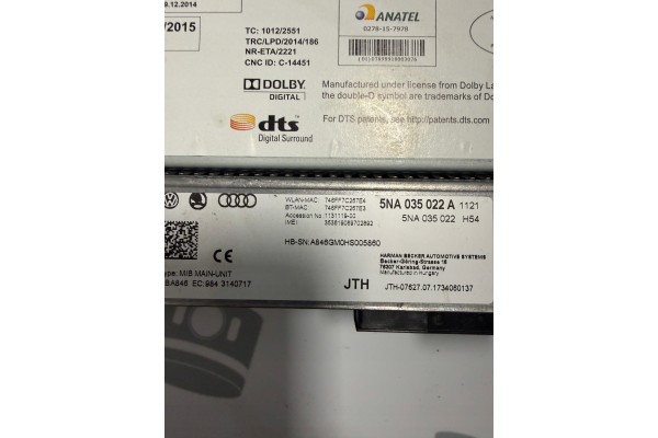 Sistema Discovery Pro para TIGUAN II 5NA con Pantalla y Marco