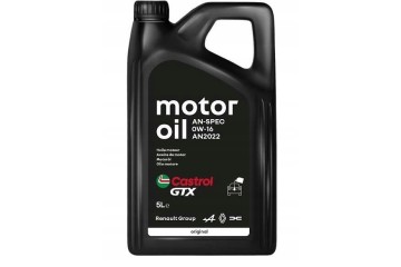 Engine oil CASTROL GTX 0W16 AN2022 5L RENAULT DACIA ASO OE