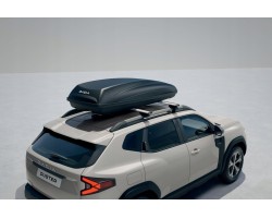 QuickFix roof crossbars mounted on DUSTER III fixed rails