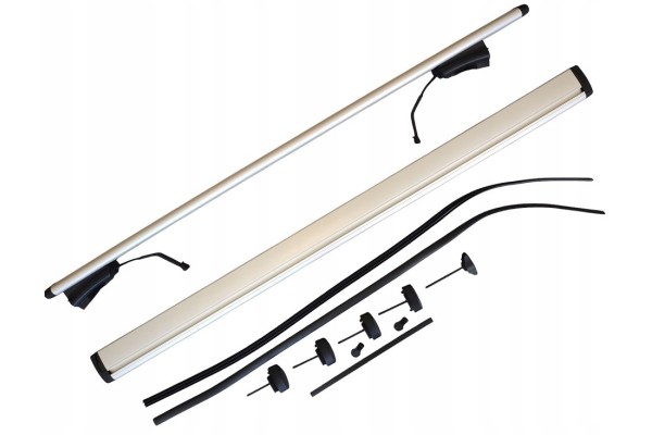 QuickFix roof crossbars mounted on DUSTER III fixed rails Part manufacturer Dacia OE