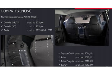 Compartimento Protector para Pasajeros Taxi Toyota Corolla E21 Policar