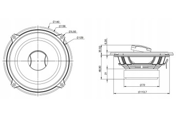 Altavoces FOCAL IFR 130-2 para RENAULT y DACIA - 130mm