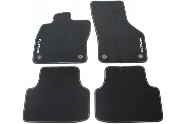 VELOUR RUGS FRONT REAR SKODA OCTAVIA IV 2020 PRESTIGE ORIGINAL Packaging status original