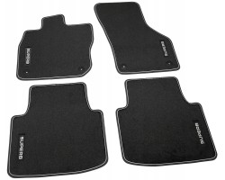 VELOUR RUGS FRONT REAR SKODA SUPERB IV 3P1061270 EXCLUSIVE ORIGINAL