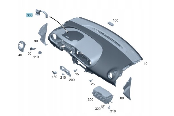 MERCEDES CITAN 420 NAVIGATION PHONE HOLDER Catalog number of the part A4208202400