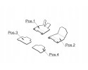 ORIGINAL VELOUR CARPETS MERCEDES BENZ EQE LIMOUSINE V295 BLACK Catalog number of the part A29568088039J74